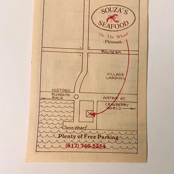 Vintage Souzas Seafood on the Wharf Restaurant Menu Brochure  Pamphlet - Picture 6 of 14